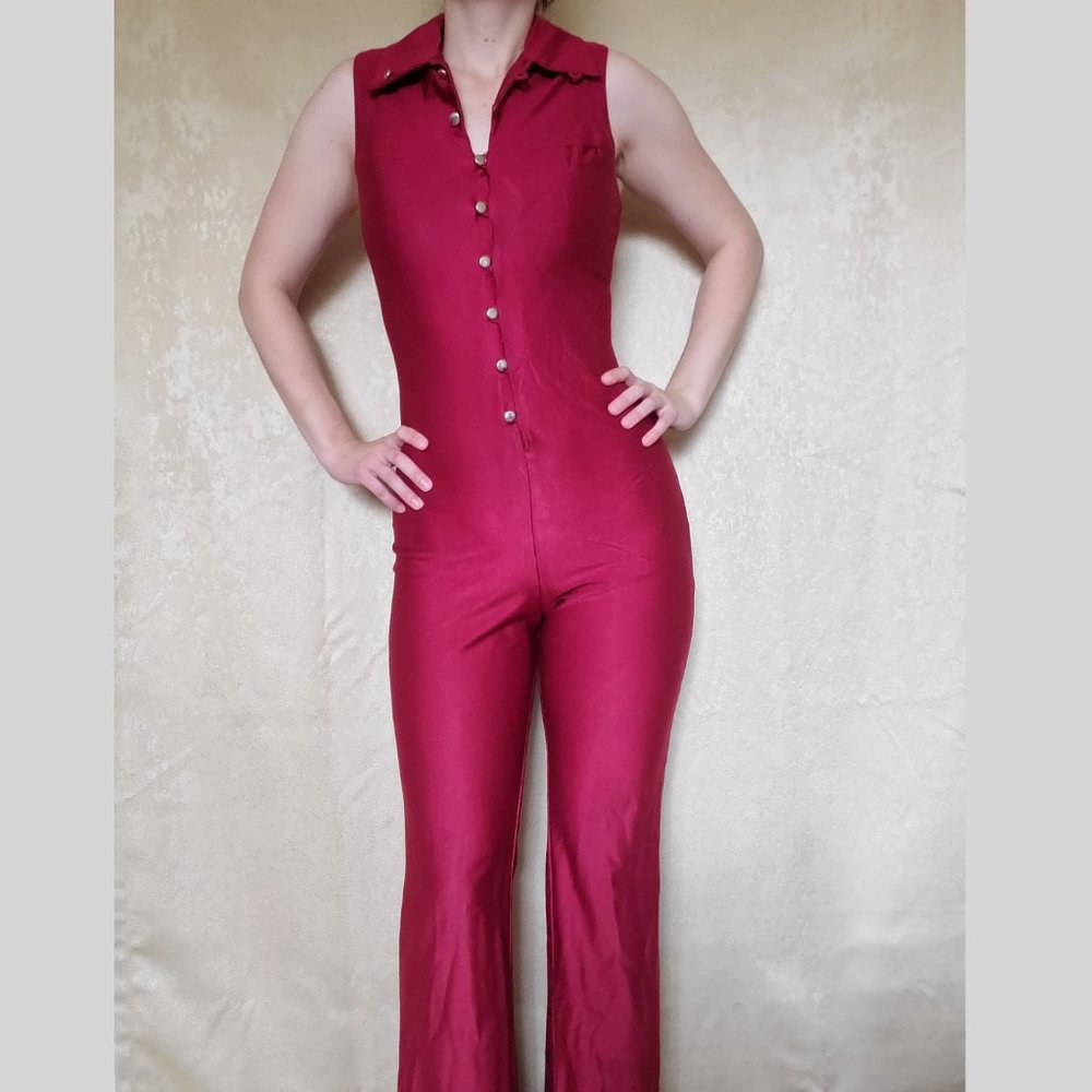 Vintage red jumpsuit